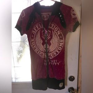 Affliction Hoodie Dress women’s size Large